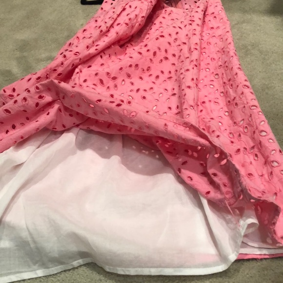 Michael KORS pink eyelet cotton dress all lined - Picture 7 of 10